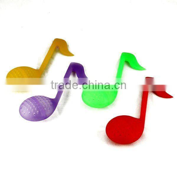 2013 Fancy and Popular Music Silicone Tea Strainer