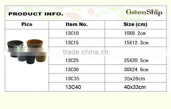 Decorative Garden Pot Plant From Greenship/ 20 years lifetime/ lightweight/ UV protection/ eco-friendly