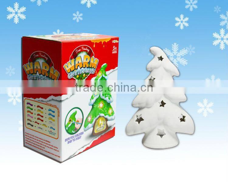 factory DIY Coloring Christmas Tree Candleholder