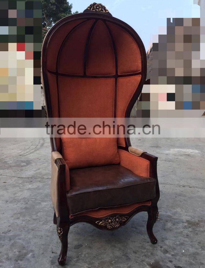 YM03 fancy fun newcalssic high back decoration leisure chair butterfly velvet wedding chair hotel photo studio shop window chair