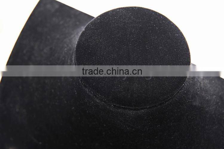 Black velvet wood neck stand jewelry display