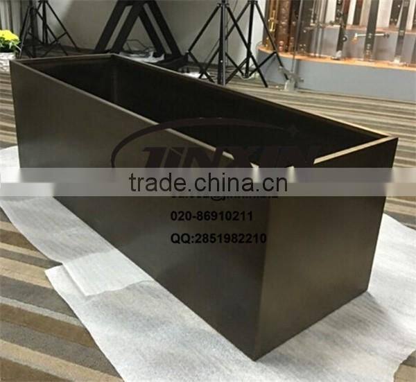 JINXIN stainless steel planter box stainless steel flower pot antique bronze polish