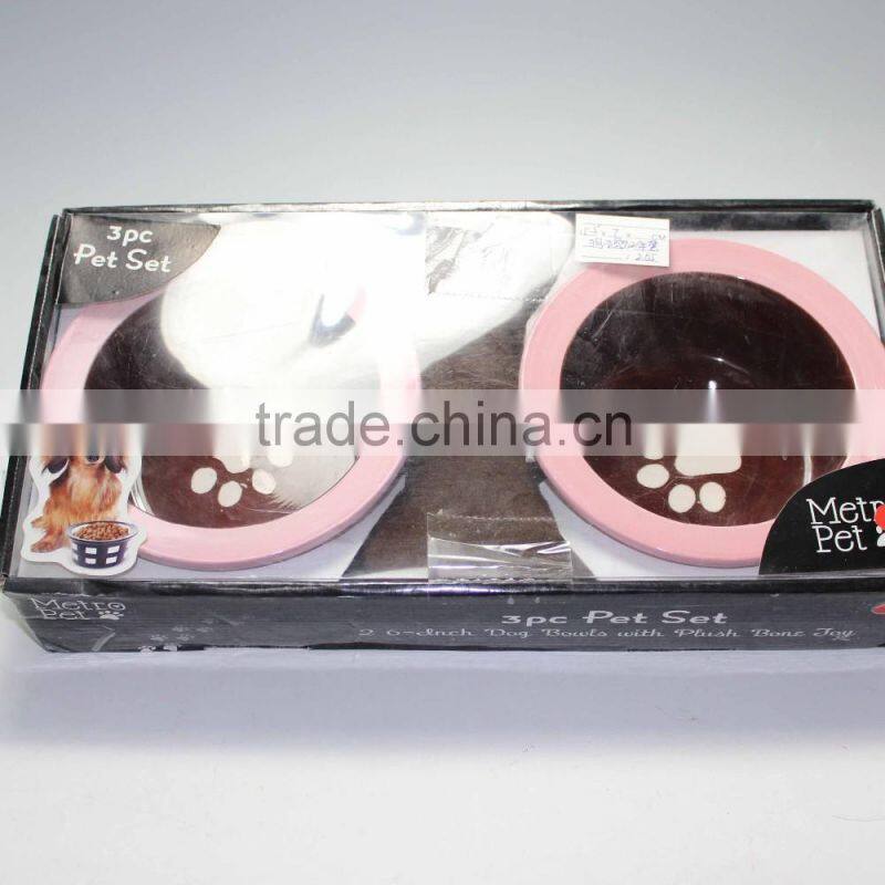 Ceramic pet bowl for dog