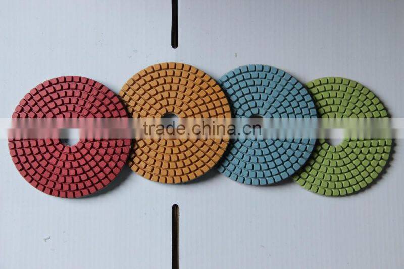 Colourful Diamond polishing pad without water