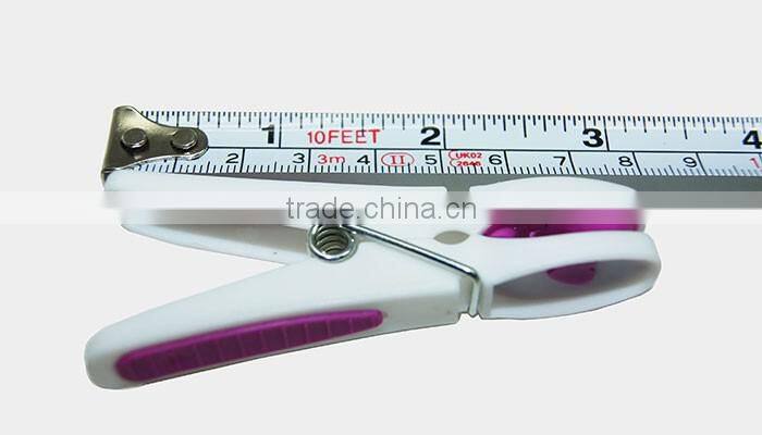 stainless steel spring craft clothes drying TPR soft grip plastic clip