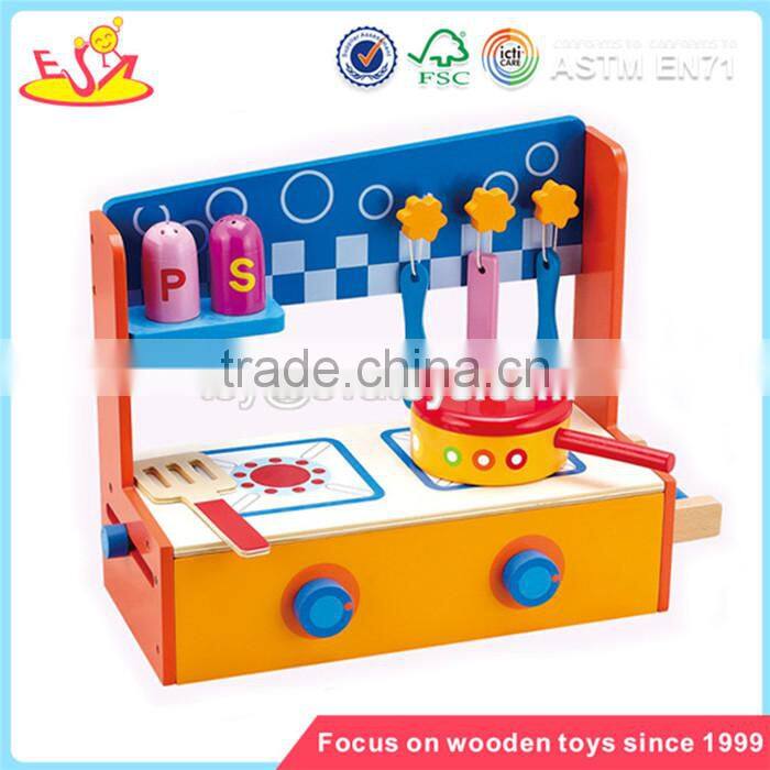 Wholesale hot sale kids wooden microwave oven toy interesting wooden microwave oven toy W10C047