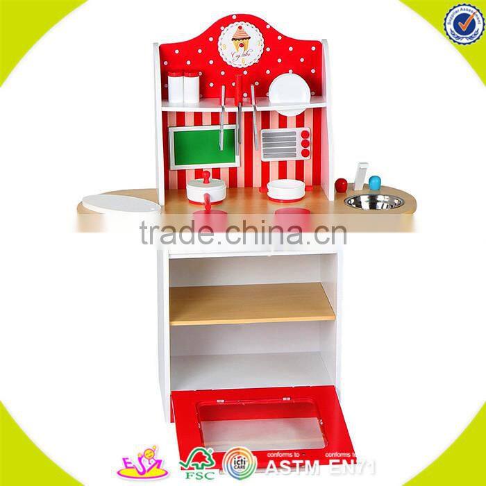 wholesale baby wooden kitchen toy,creative baby wooden kitchen sets toy,kids role play wooden kitchen toy for fun W10C151