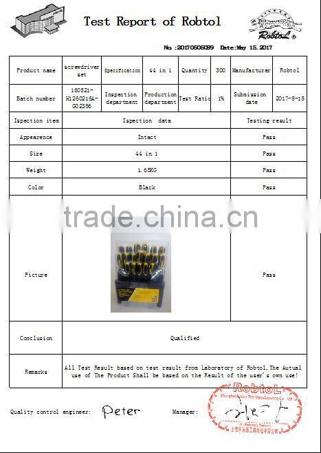 44 in 1 interchangeable screwdriver set plastic rack hex key precision manual repair hardware multi purpose tool kit