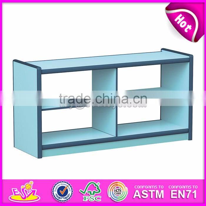 Wholesale cheap children furniture shelf wood hollow cabinets W08C191