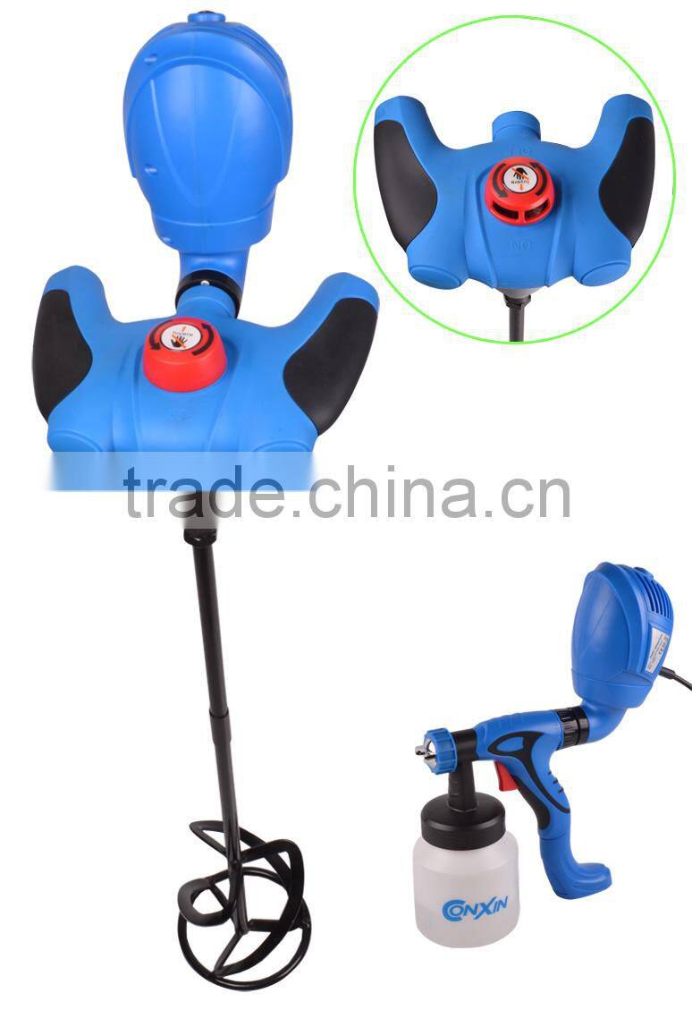 2015 NEW 350W Electric spray gun / electric paint spray gun / hvlp spray gun & Mixer Set CX04A