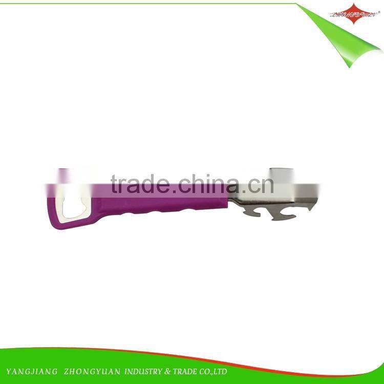 ZY-B11553 perfect functional 2in1 bottle opener with pp handle