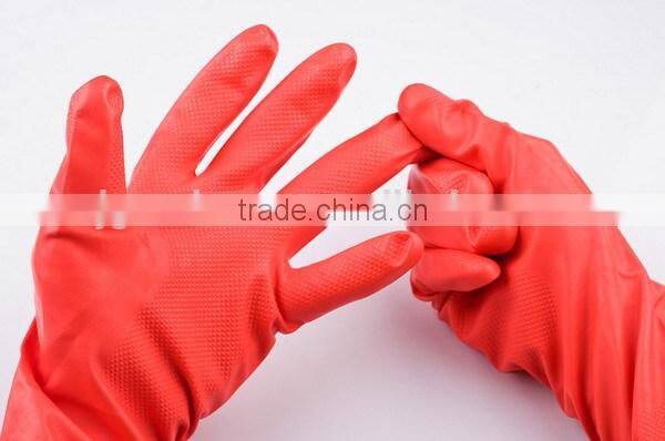 Red Nitrile Washing Up Household Rubber Gloves