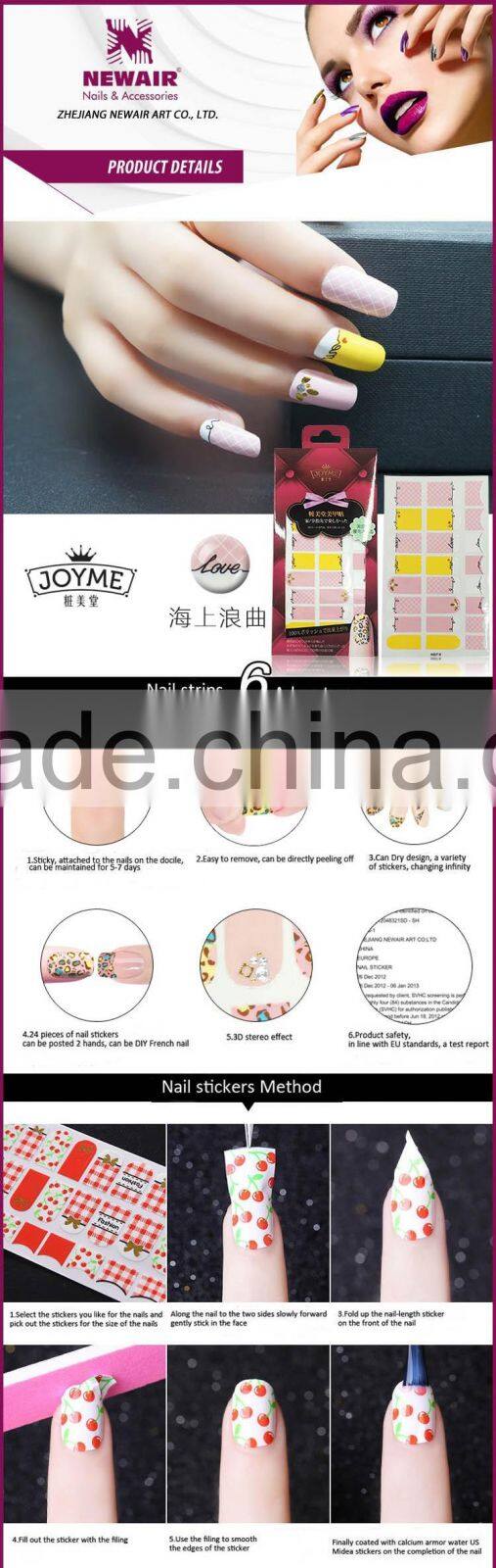 New Air Latest Popular Colorful Nail Product Various Nail Sticker