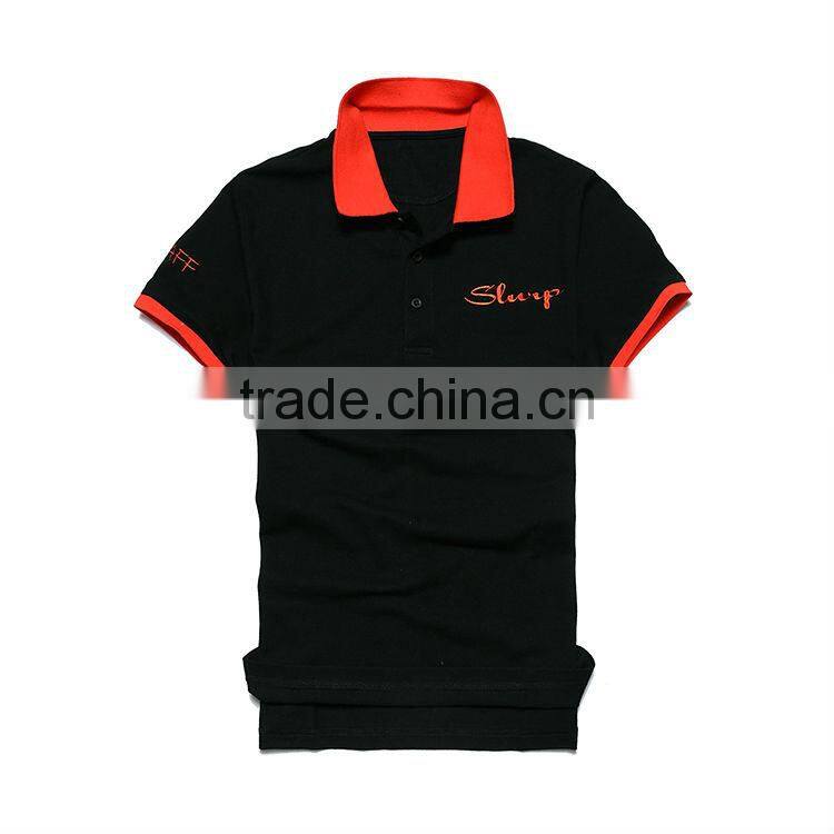 custom piqued polo of shirt with soft yarn
