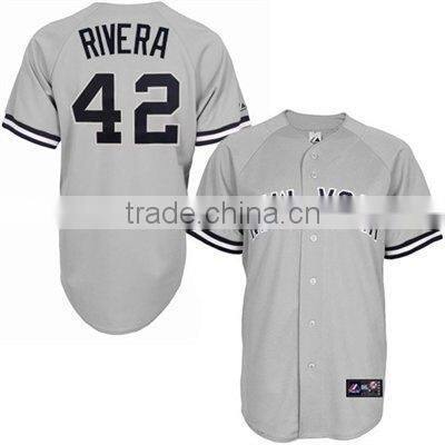 High Quality Unisex 100% Polyester Custom Baseball Jersey