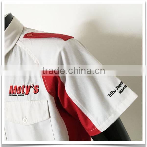 ZX OEM ODM mechanic work shirtstwo pocket work shirtsNew model casual shirt for men
