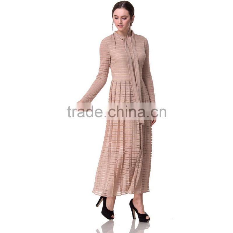 Guangzhou Domin fashion factory 2017 beautiful long sleeve dress