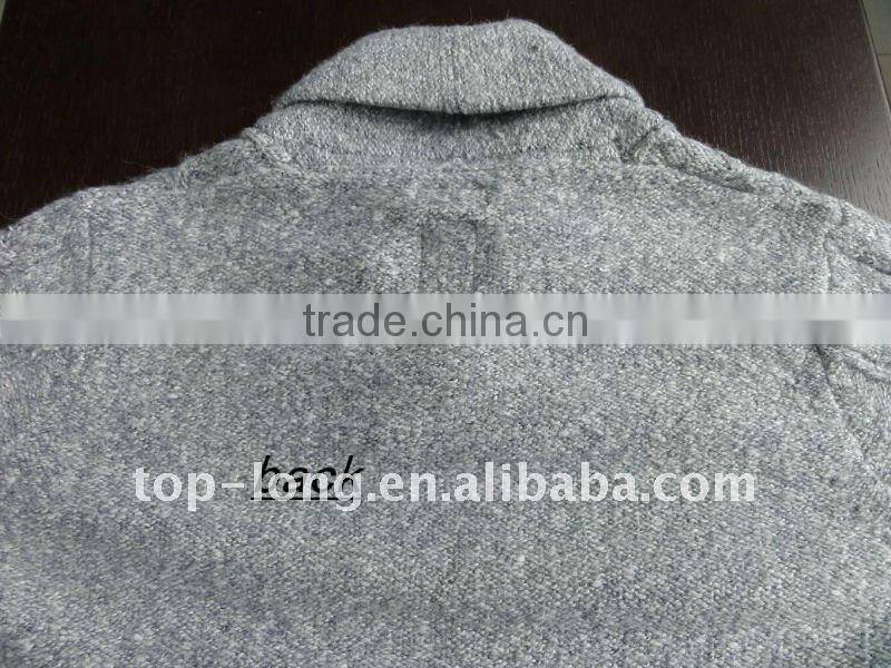 Man Jacquard sweater pullover with 10% Angora