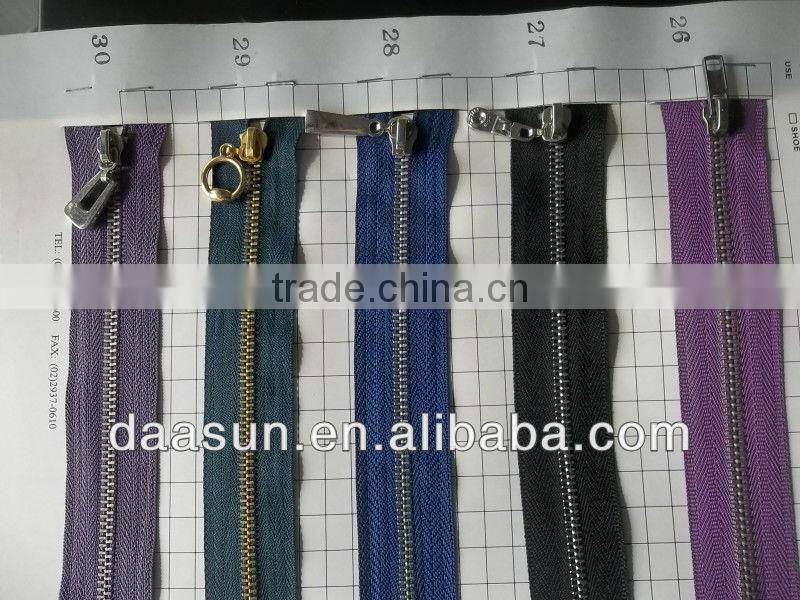 nylon zipper with head to head sliders