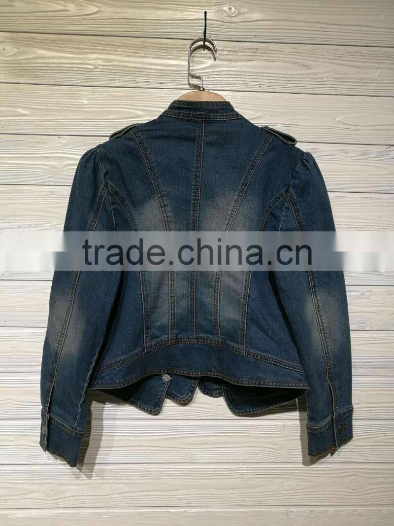 GZY big quantity wholesale ladies denim jackets