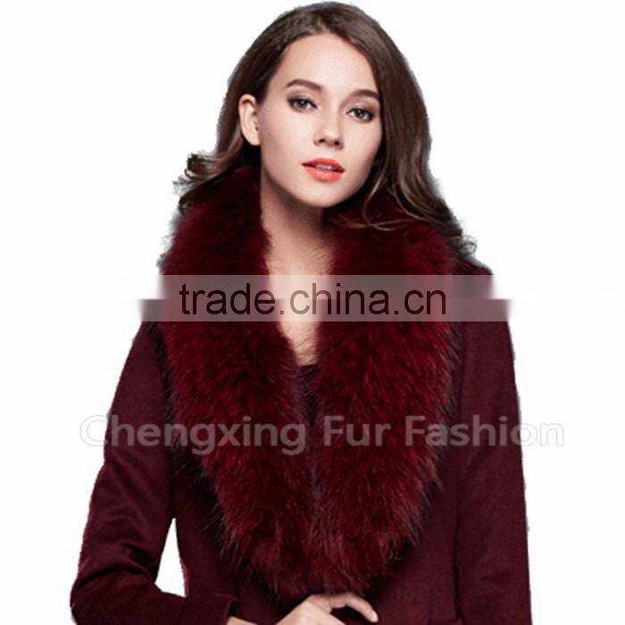 COLLAR-R1A Super Quality Elegant Lady Real Raccoon Fur Fashion Collar