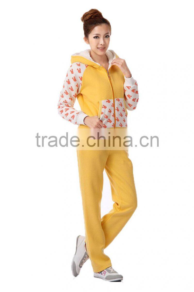 Wholesale woolen women custom hoodies for sale printed hoodies