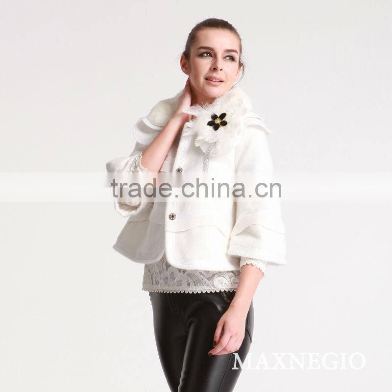 New collection stylist women winter jacket fur coat