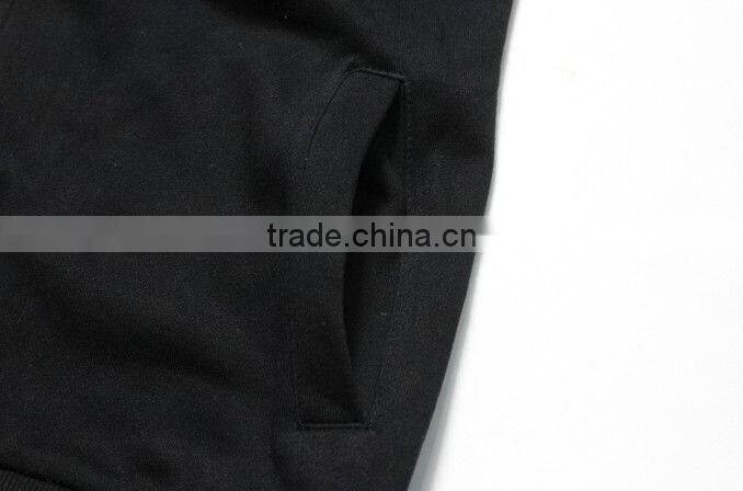 New men thin hip hop sleeveless vest hoodie men outdwear sports hooded vest with zipper casual vest coat