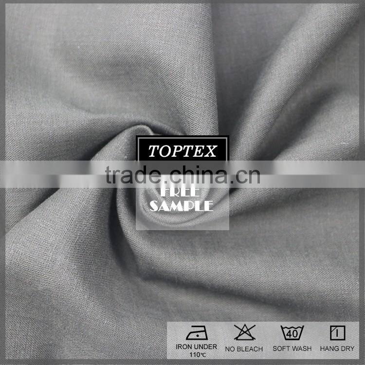 Top quality Linen 55% Viscose 45% blended printed viscose fabric