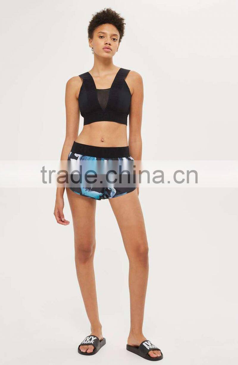 MGOO Wholesale Drawstring Jogger Dri Fit Shorts Silk Printing Women Running Sport Pants