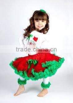 Lovely Girls Christmas Wear TuTu Dresses Red Pettiskirts Tulle Dress