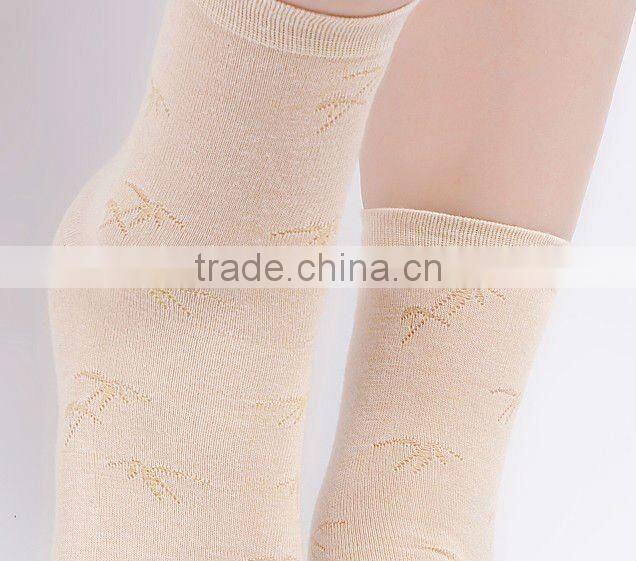 Bamboo fiber socks summer pure color ultra-thin soft and comfortable health care female socks