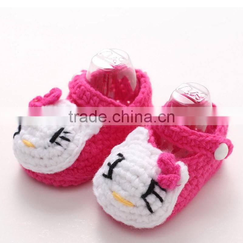 New arrival hot sale baby adult hand crochet wool shoes LBS20151223-19