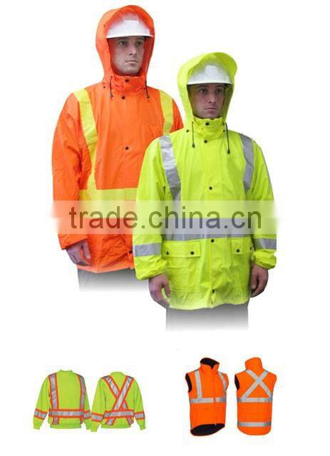 High Quality Wholesale Mens Coverall Reflective Safety Hi Vis Workwear