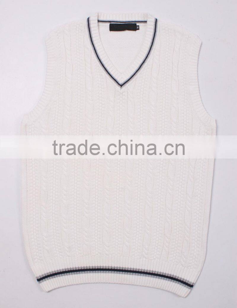 Knitting Sleeveless Name Brand Sweaters Vest For Men