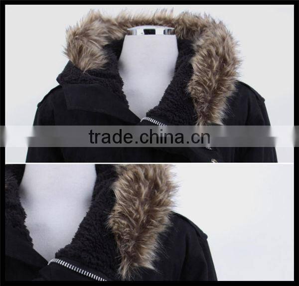 2016 new design vogue european style fishtail military fur parka designer men winter coat