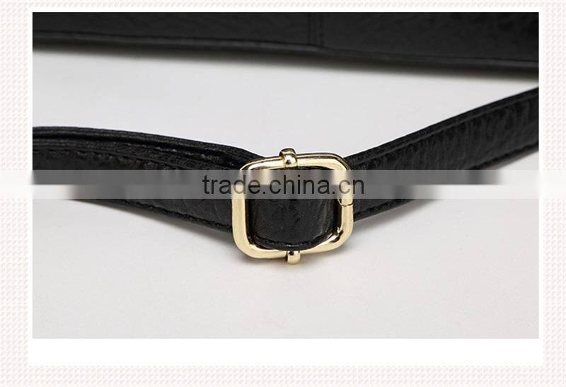 Versatile High Quality PU Leather Women Solid Color Handbag