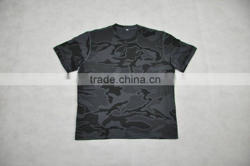 OEM Men's 100% Superfine Merino Wool Printed Fashionable Short Sleeve, T-Shirts Plus Size