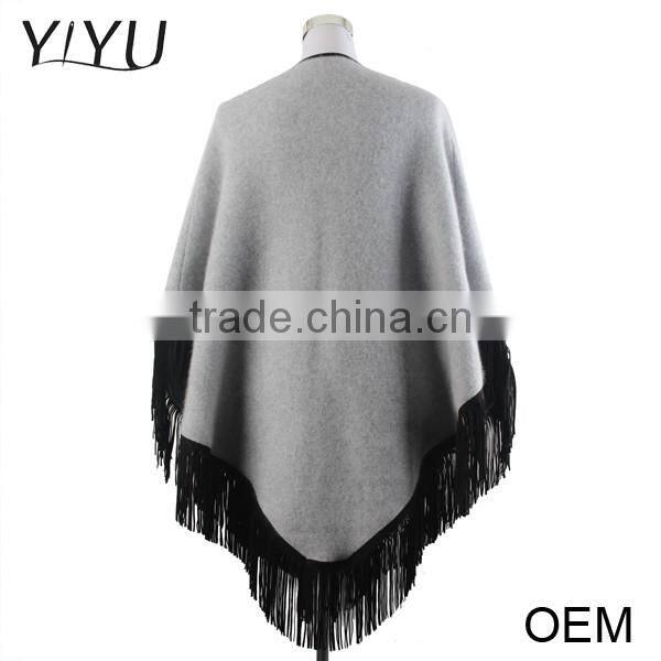 Cashmere Poncho Capes,Winter Women Tassel Ponchos