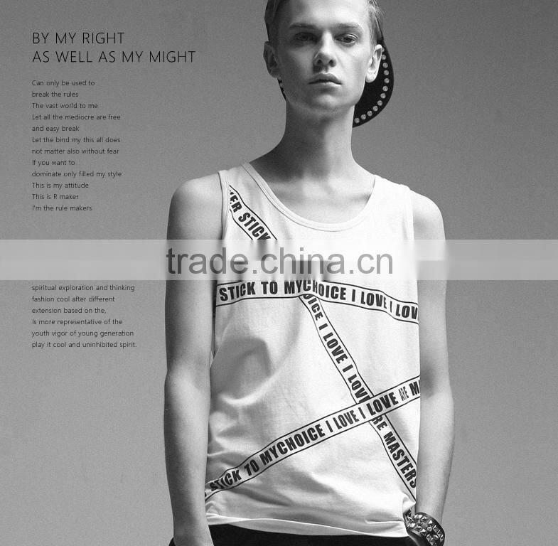 New Men's T-Shirt Tank Top In Gym Muscle Singlet low Price tank top Mens sports