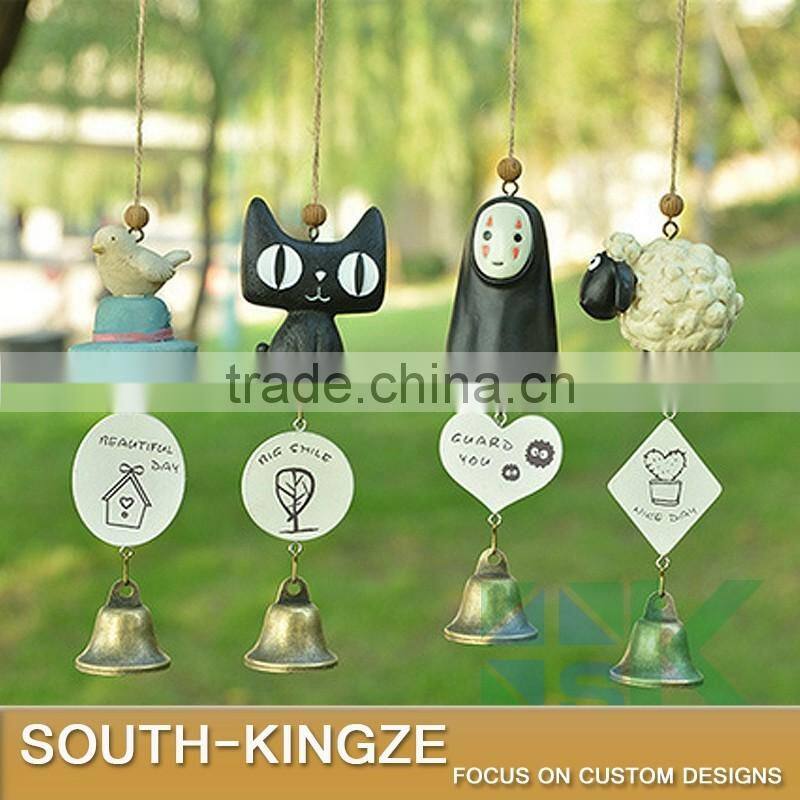 Sheep, Cat, Japanese Anime Character Resin Cute Cartoon Bell Wind Chime