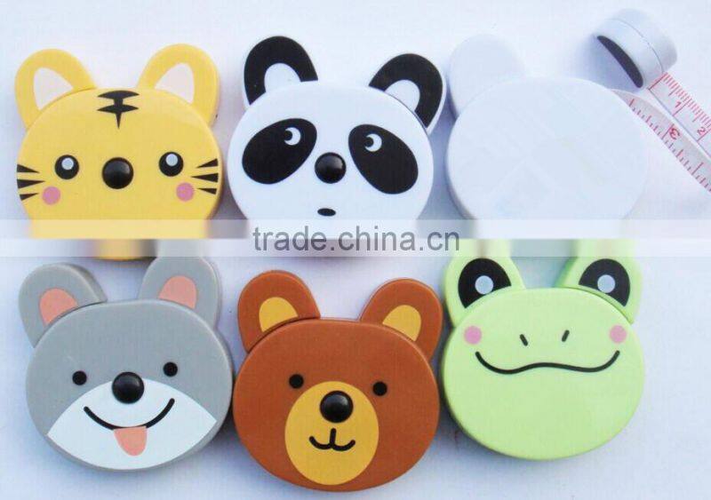 Heart shape promotion gift measuring tape keychain tape 1M tape