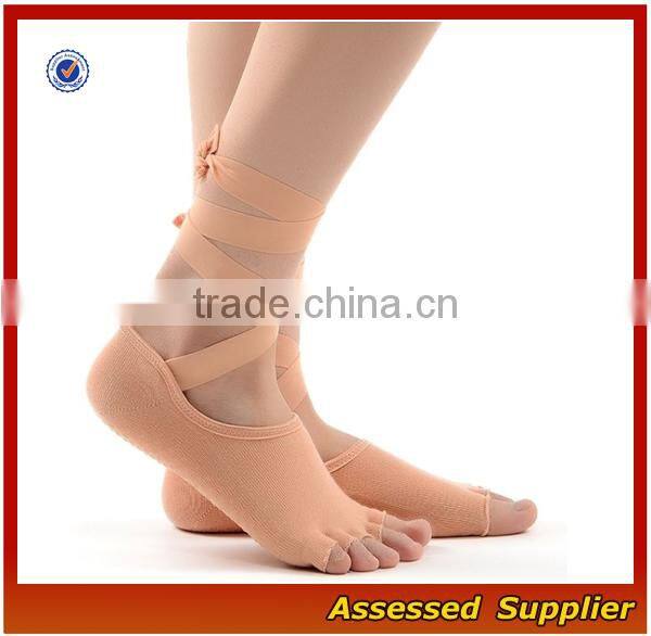 FXS147/ Custom Women Toeless Gym Pilates Yoga Toe socks