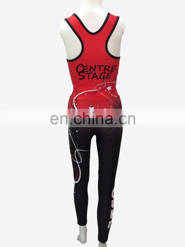 New Hot Sexy Printing Cheer Youth Sleeveless Cheerleading Costumes