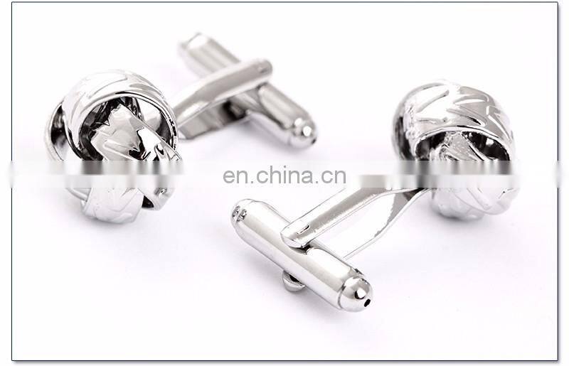 Fashion mens gift shirt accessories metal knot cheap cufflinks