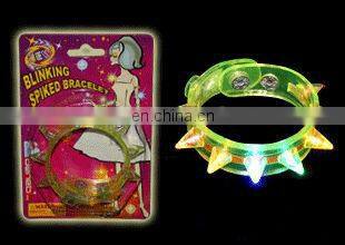 LBS-0057 LED spike bracelets Flashing spike bracelets