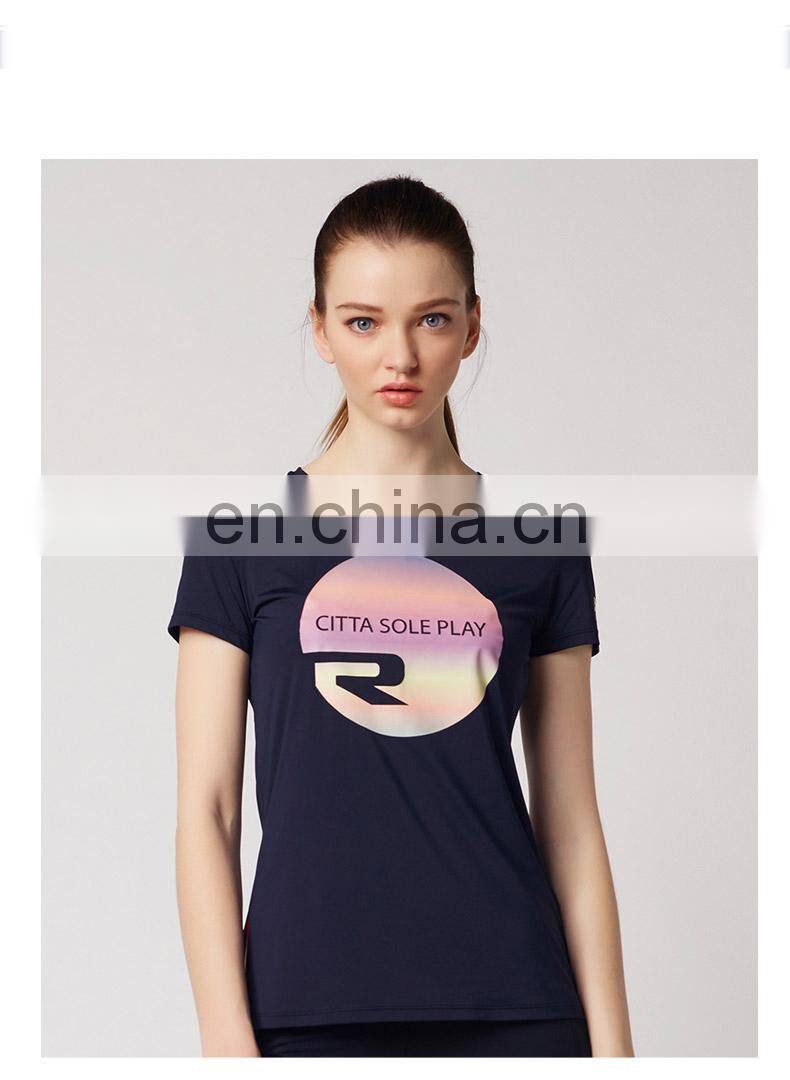 brand women clothing, slim fit t shirt women blouse short sleeves O neck casual tops t-shirt