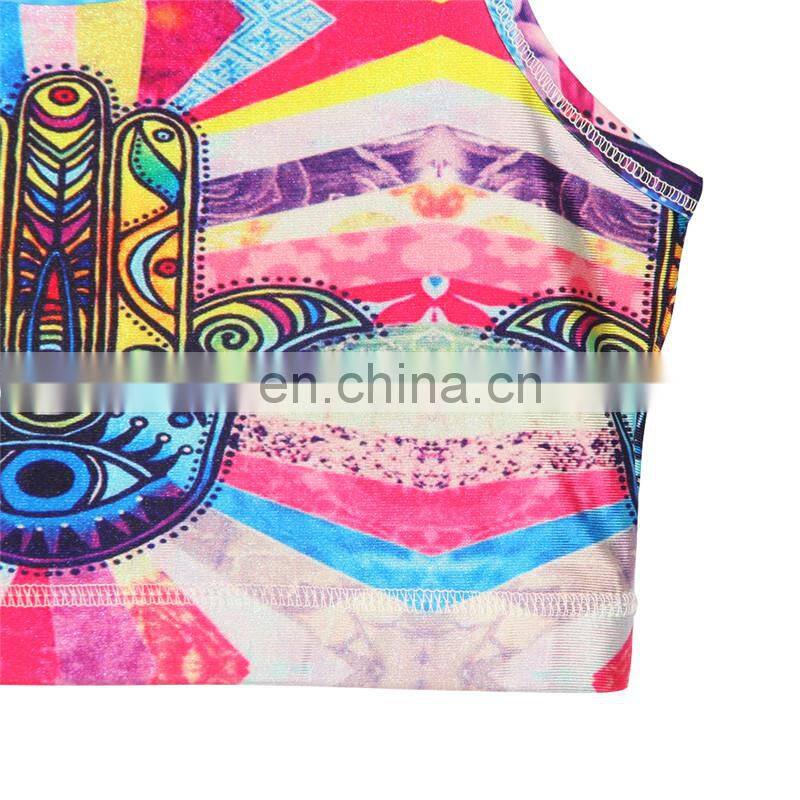 Ladies Stretchy Gradient Printed high quality sports tracksuits