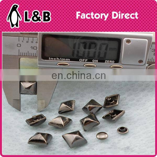 new fashion wholesale hot saling 10mm square alloy rivet