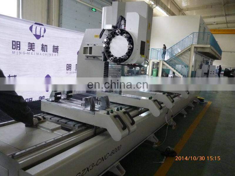 CNC Machining centre with 3 controlled axes for Aluminium and Vinyl/PVC Profiles